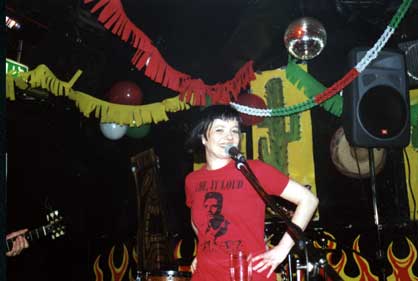 Cécile, April 2001, live at the 
Fiesta à go-go, Mannheim, pic by Gerd